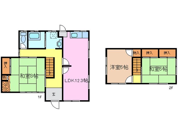 長井様一戸建ての物件間取画像